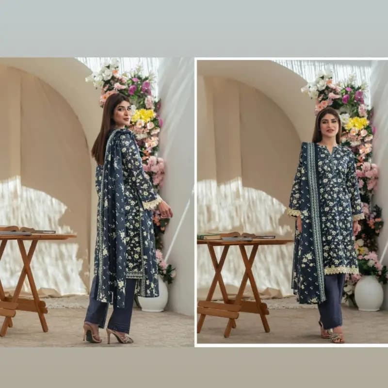 Malaika original lawn 3 pc