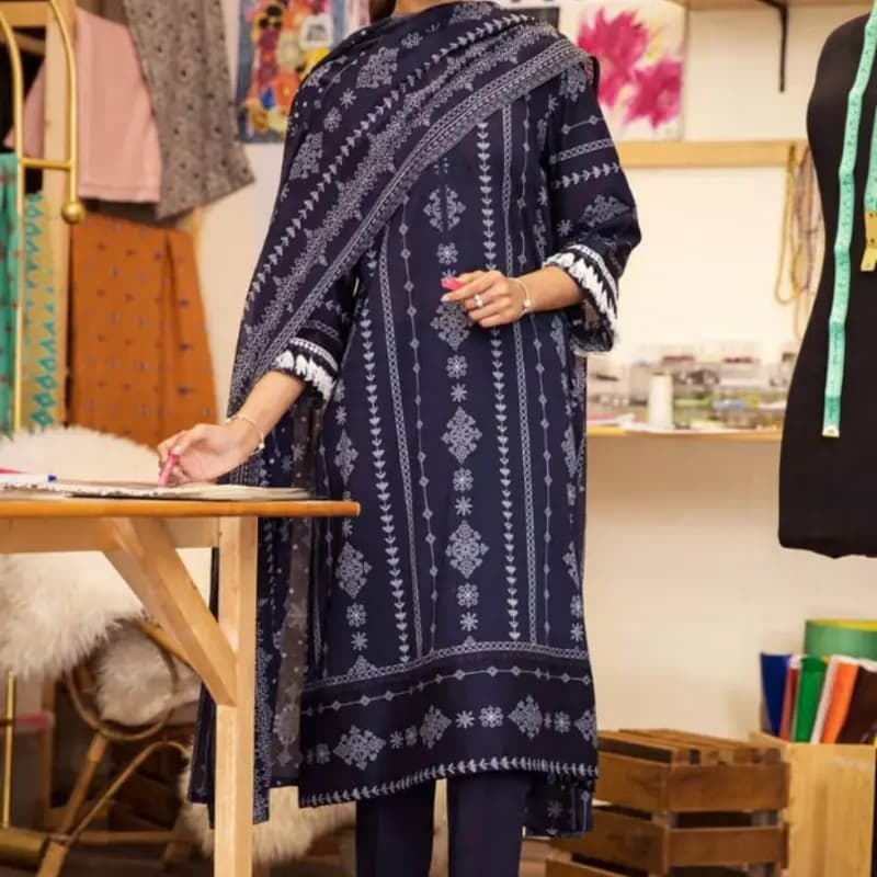 Nishat printed lawn 3 pc