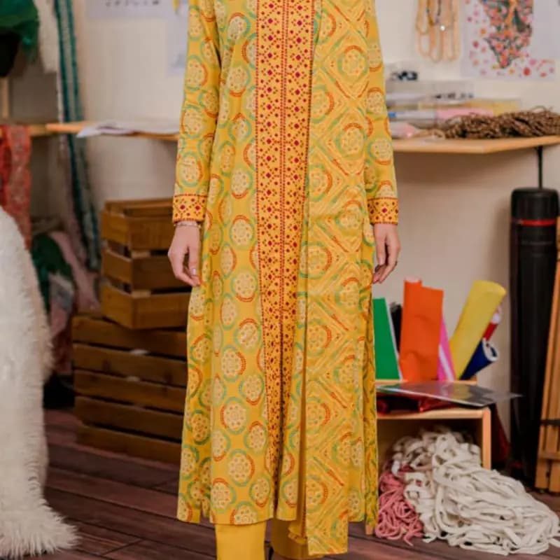 Nishat printed lawn 3 pc